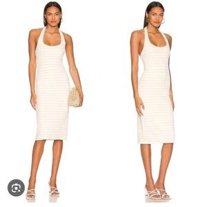 Lovers and Friends illia midi dress cream